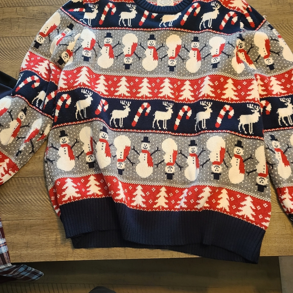 Christmas style knitted sweater